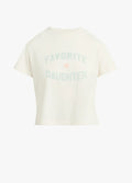 The Cropped Favorite Daughter Tee-Gardenia