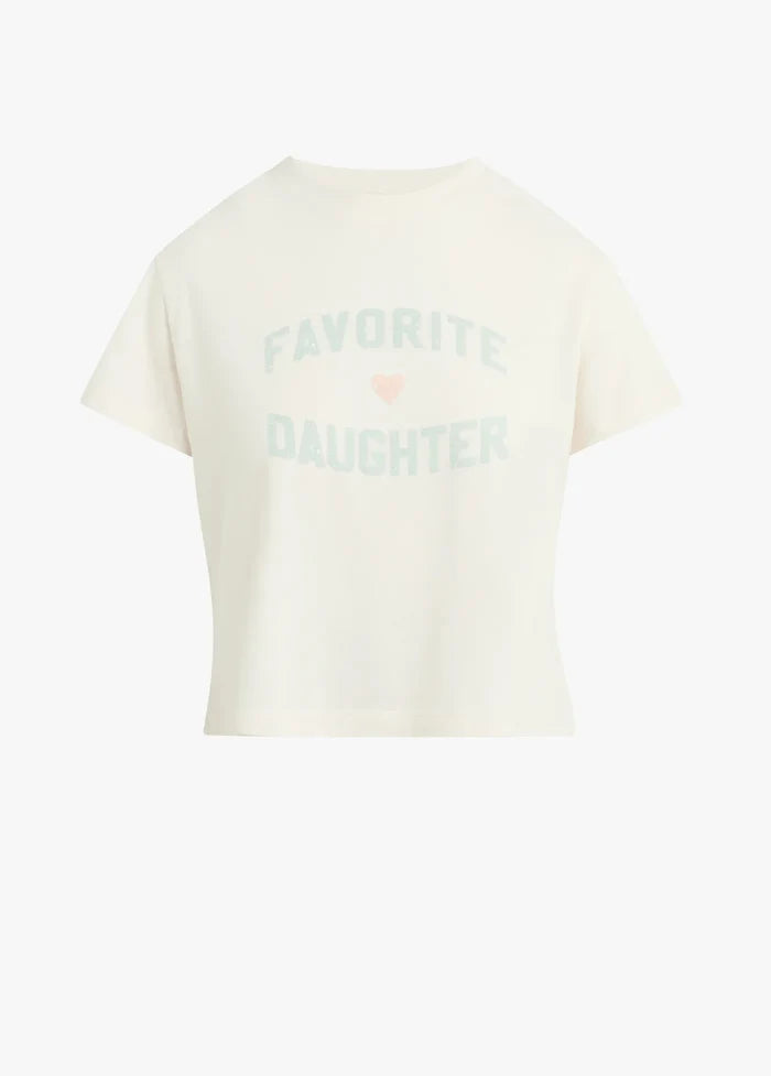 The Cropped Favorite Daughter Tee-Gardenia