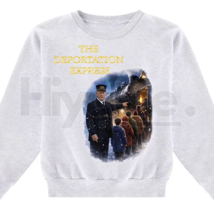 The Deportation Express Funny Sweatshirt: Conductor Trump