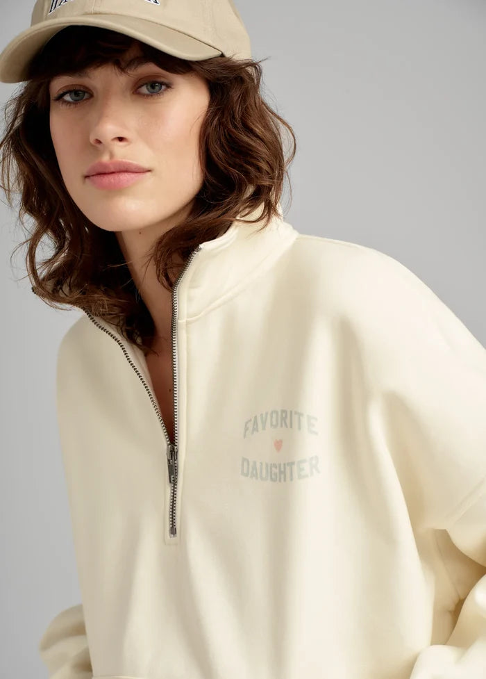 The Favorite Daughter 1/2 Zip Sweatshirt
