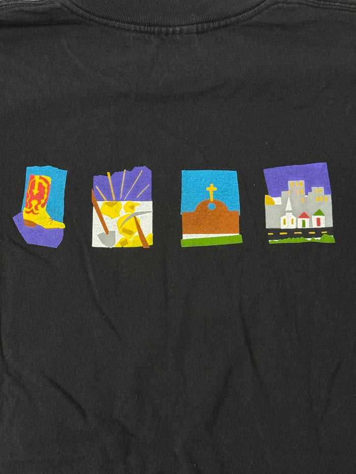 The Real West Documentary T-shirt TV Show 1996 Art Tee XL