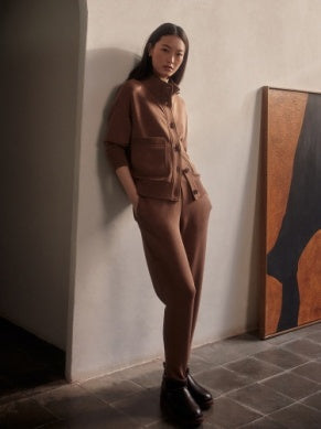 The Slim Zip Hem Pant 26"-Golden Bronze