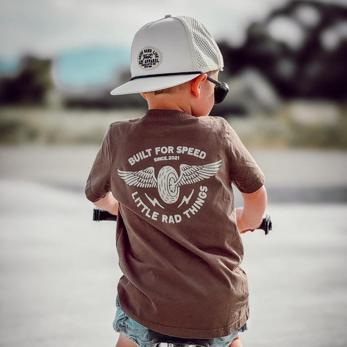 THE WINGED MECHANIC TEE - BROWN
