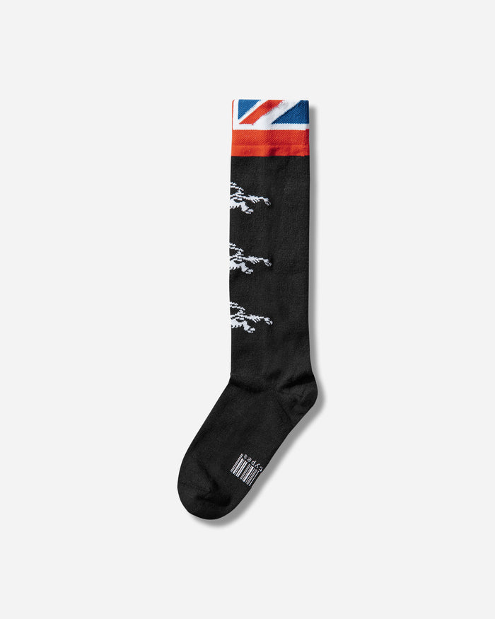 Prototypes Wmns Graphic Socks Thigh High Black Underwear Socks PT09ACC06USBK BLACK
