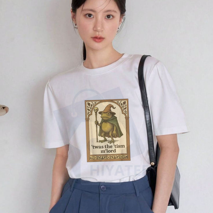"This is my disease" Funny Wizard Frog T-shirt – Autism Consciousness Medieval Graphic Tee