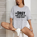 "This Orgy Sure Is Off To A Slow Start" Funny T-Shirt – Sarcastic Adult Humor Tee