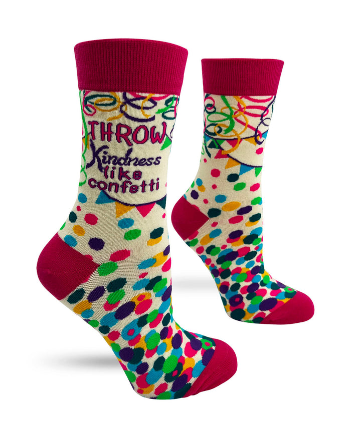 Throw Kindness Like Confetti Women's Crew Socks