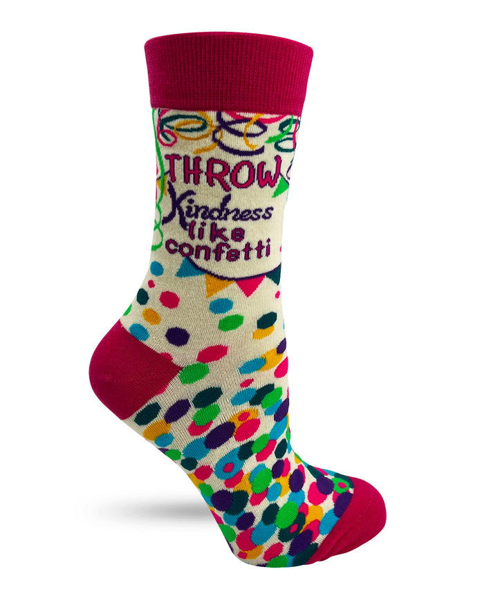Throw Kindness Like Confetti Women's Crew Socks