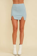 Tia's High Waisted Light Denim Skirt