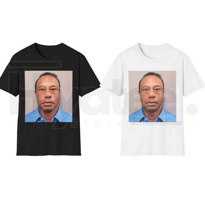 "Tiger Woods Mugshot 2026" – Funny Golf Fan Legend Graphic Top