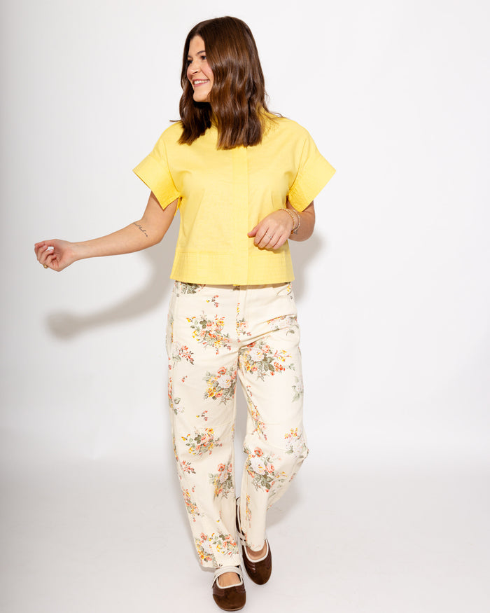 Timeless Short Sleeve Top in Yellow