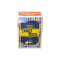 The Tiny Toys Teeny Tiny Tarot Deck is a small, colorful box with decorative designs, featuring mini tarot cards for ages 13+. Branded by Tiny Toys, it’s perfect as a travel set and displays three illustrated cards on the box.
