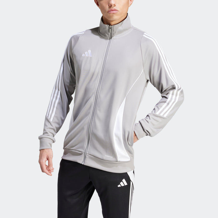 adidas Tiro 24 Training Track Jacket | Grey / White | Men's