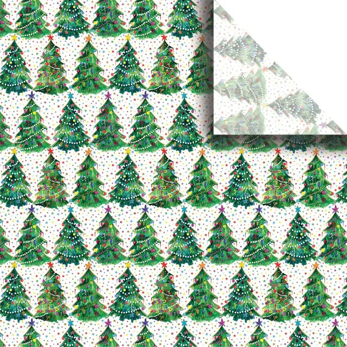 Tissue - Printed - Christmas Trees (Recycled Fiber)