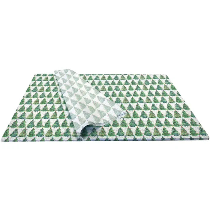 Tissue - Printed - Christmas Trees (Recycled Fiber)