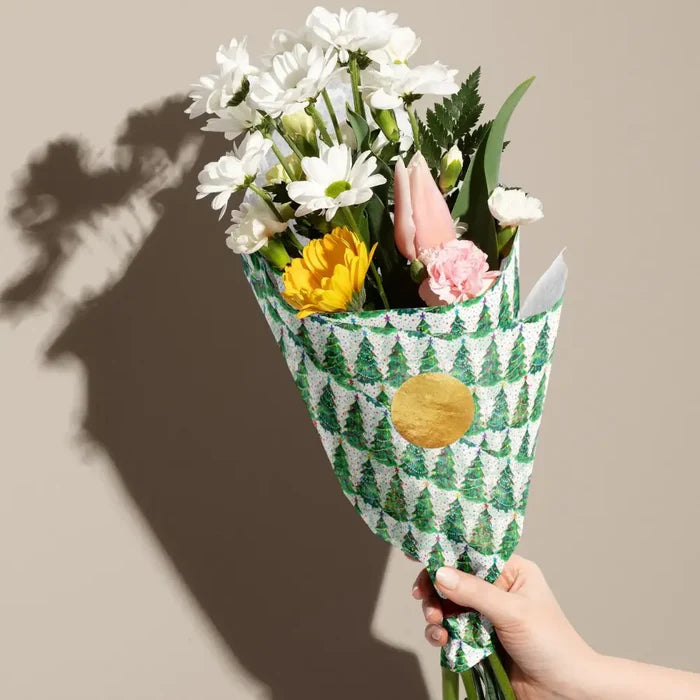 Tissue - Printed - Christmas Trees (Recycled Fiber)