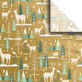Tissue - Printed - Winter Serenity Gold (Recycled Fiber)