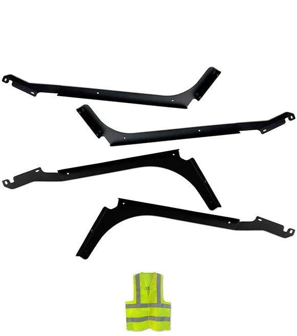 Top Lower Wind Cab Fairing Support Brackets 1L 1R 2L 2R Set Driver 2018-2024 Volvo VNL