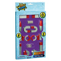 The Toy Science 24pc Magnet Set features assorted red and silver magnets on a purple background, making it an engaging STEM toy recommended for ages 6 and up.