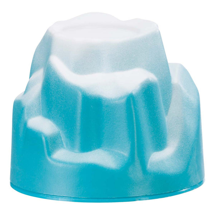 The Toysmith Hatchin' Grow Yeti is a plastic iceberg-shaped mold in light blue and white, designed for fun winter-themed activities or as an interactive toy to grow your own yeti.