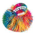 The Toysmith Rainbow Pom Ball is a vibrant sensory toy with spiky, flexible rubber strands in blue, green, yellow, orange, pink, and red—ideal for fidget-friendly fun.