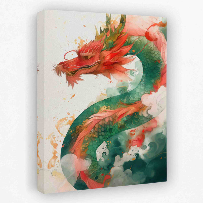 Traditional Dragon - Asian Canvas Wall Art
