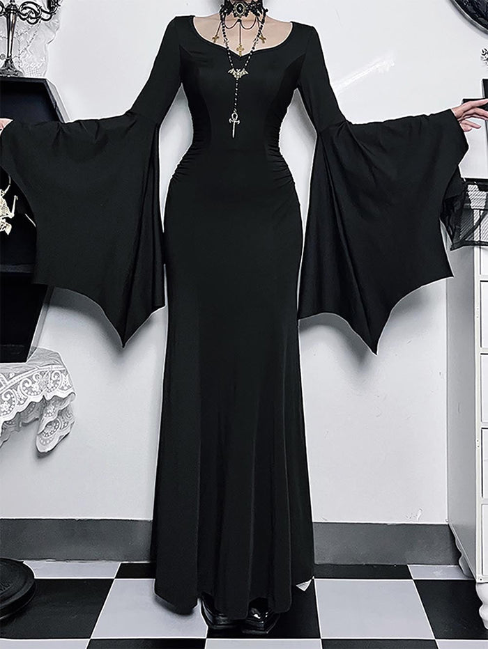 Trendy Slim Fit Batwing Sleeve Dress | ZAKAPOP