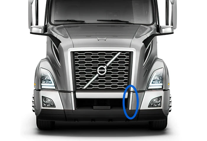 Trim Mold Middle Center Bumper Chrome Driver 2018+ Volvo VNL