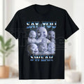 "Tuff" AI Baby Holding Back a Laugh Shirt – Viral Niche Meme T-Shirt