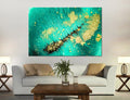 Turquoise Abstract Canvas Print #1014