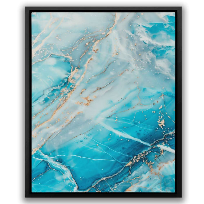 Turquoise Layers - Light Blue Art