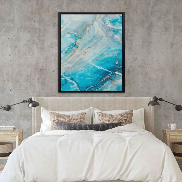 Turquoise Layers - Blue Wall Art