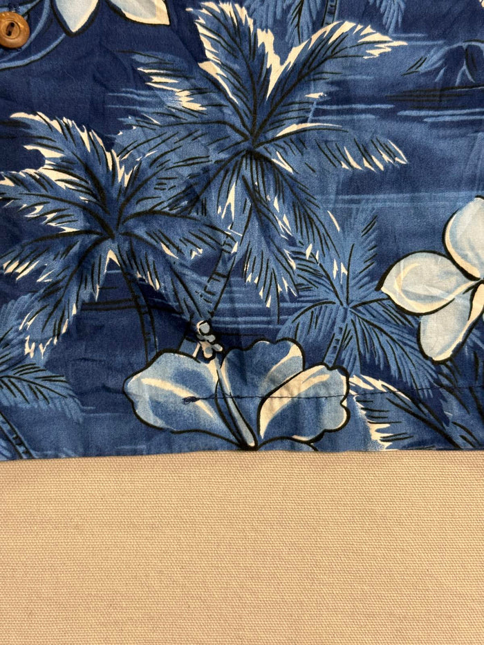 Two Palms Mens Hawaiian Shirt Plumeria Made in Hawaii Shirt