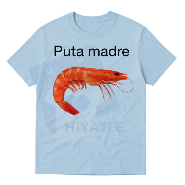 Unhinged Shrimp Meme Graphic Tee – Absurdist Internet Humor Viral Shrimp Joke Shirt