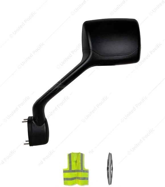 UNITED PACIFIC 42840 Hood Mirror Black For Peterbilt 587 Driver Side