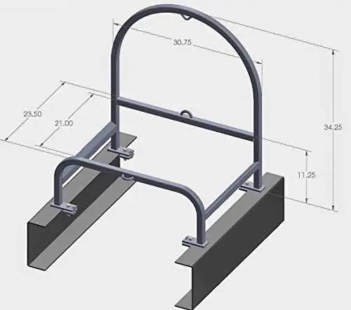 Universal Double Spare Tire Carrier 295/75R22.5, 11R22.5, 255/70R22.5, 285/72R22.5