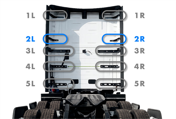 Upper Lower Wind Cab Fairing Support Bracket Set 2R 2L 2025 2026 Volvo VNL New