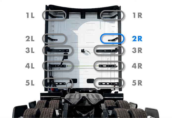 Upper Lower Wind Cab Fairing Support Bracket Set 2R Passenger 2025 2026 Volvo VNL New