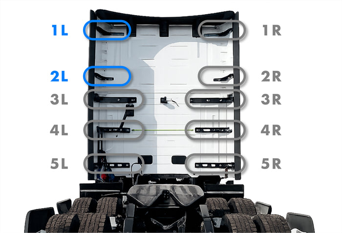 Upper Wind Cab Fairing Support Brackets Set 1L 2L Driver 2025 2026 Volvo VNL New