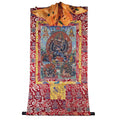 Vajrabhairava / Yamantaka - 17th Century Old Version - Tibetan thangka painting, detailed view