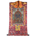 Vajrabhairava / Yamantaka - 17th Century Old Version - Tibetan thangka painting, detailed view