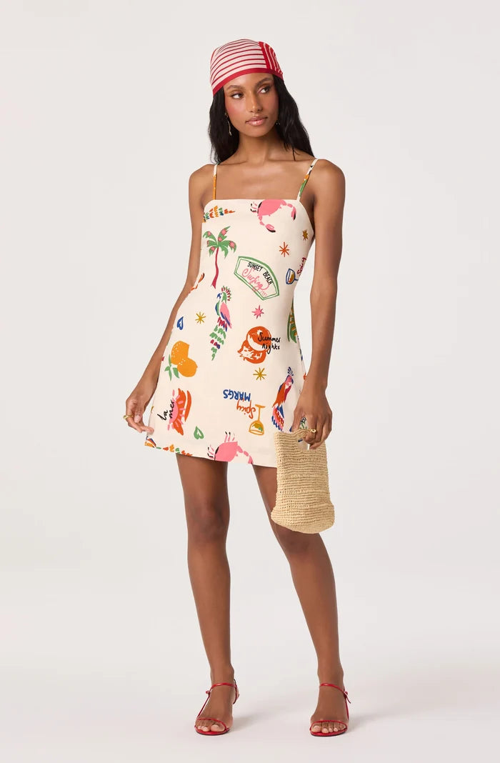 Valencia Novelty Print Dress