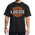 "Vatos Locos Forever" Chicano Graphic T-Shirt – OG Style Orange Typo Unisex T-Shirt