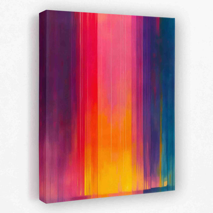 Vibrant Falls - Rainbow Canvas Wall Art