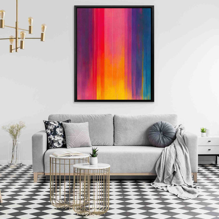 Vibrant Falls - Rainbow Art for Bathroom