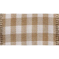 Vichy Gingham Plaid Ribbon - 3/8’’ x 22 yd / Champagne