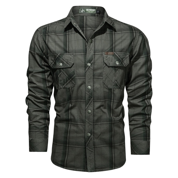 Vinthentic Plaid Elegance Men's Shirt
