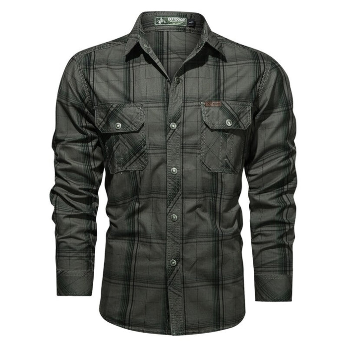 Vinthentic Plaid Elegance Men's Shirt