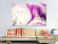 Violet Abstract Canvas Art #1030