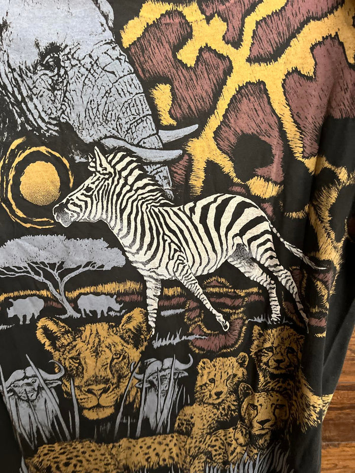 VTG Nature AOP Tee - African Safari Harleyquin T-shirt XL